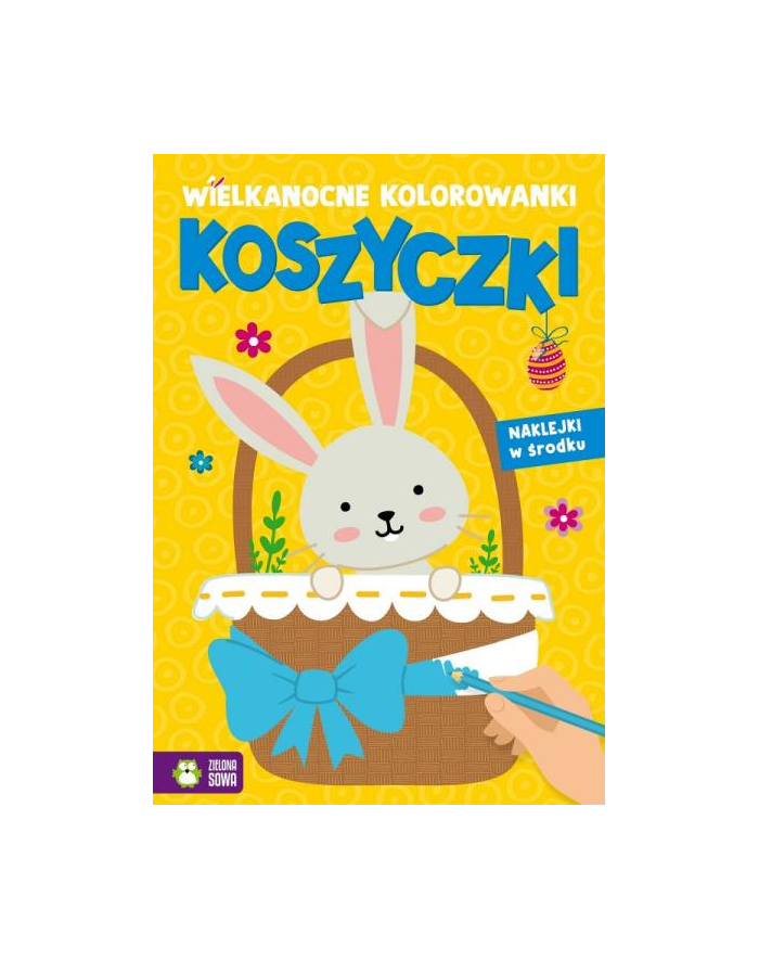 zielona sowa Książeczka Wielkanocne kolorowanki NW Koszyczki