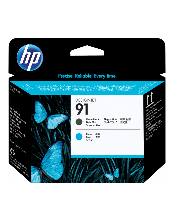 Głowica HP 91 matte black   cyan główny