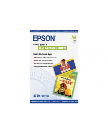 Papier Epson Photo Quality self-adhesive | 167g | A4 | 10ark