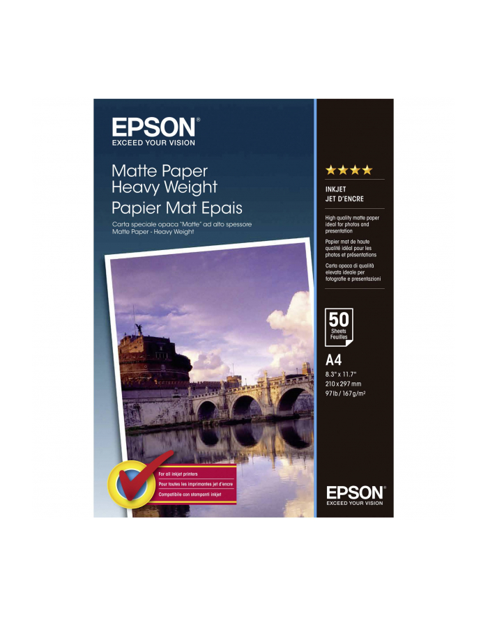 Papier Epson Matte Heavyweight | 167g | A4 | 50ark główny