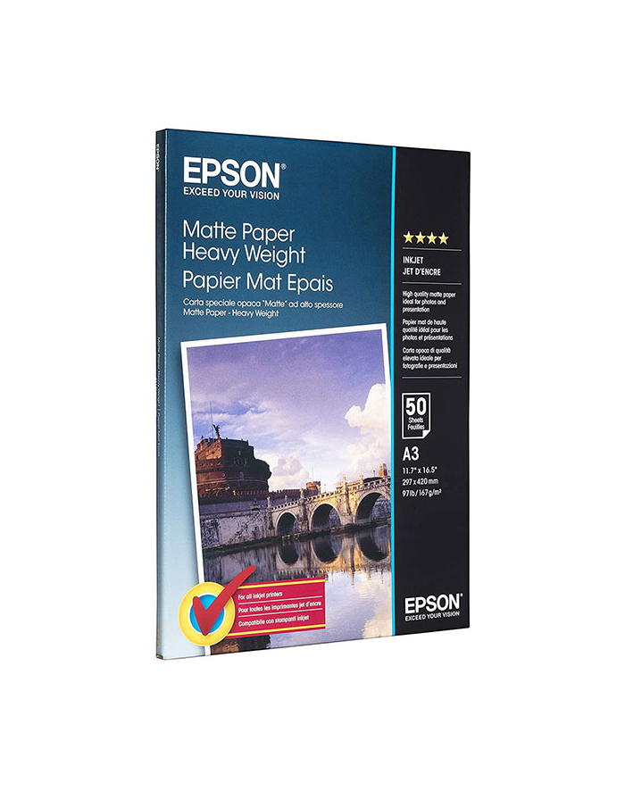 Papier Epson Epson Matte Heavyweight | 167g | A3 | 50ark główny