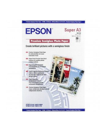 Papier Epson Premium Semigloss Photo | 251g | A3 Plus | 20ark