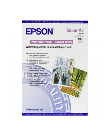 Papier Epson Watercolour Radiant White | 190g | A3  | 20ark