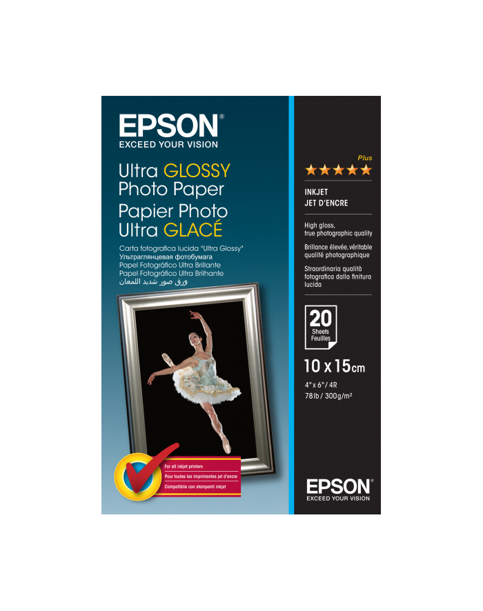 Papier Epson Ultra Glossy Photo | 300g | 10x15 | 20ark główny