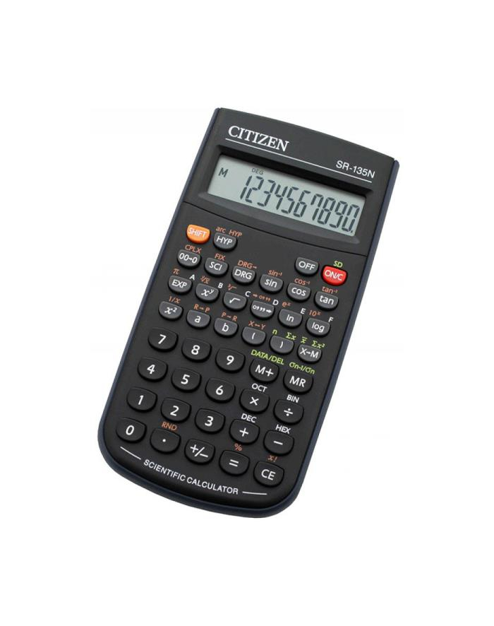 pbs connect Kalkulator naukowy CITIZEN SR-135N 10-cyfrowy 154x84mm czarny, etui główny