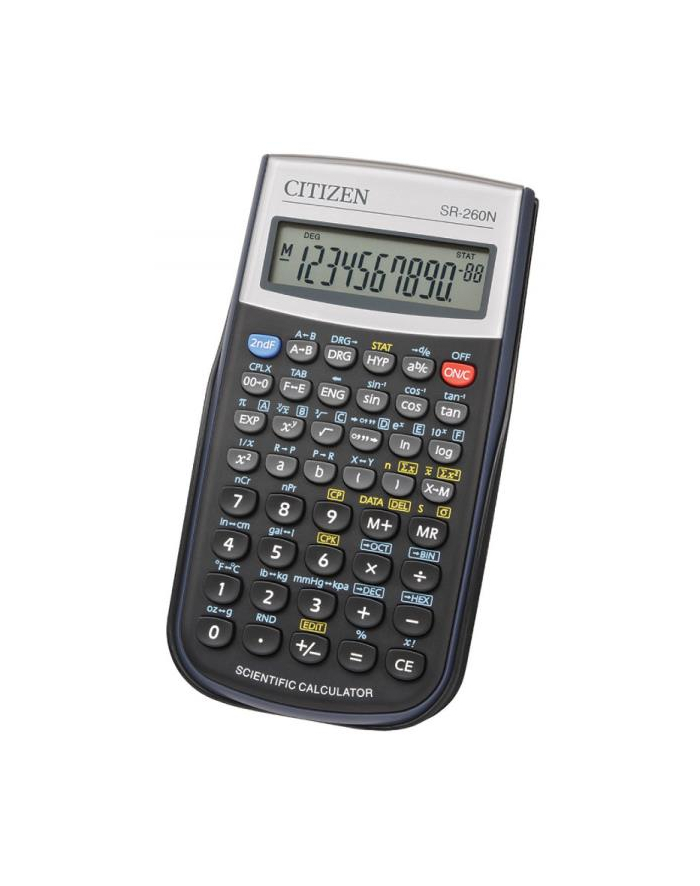 pbs connect Kalkulator naukowy CITIZEN SR-260N 10-cyfrowy 154x80mm czarny, etui główny