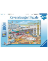 ravensburger Puzzle 100el Budowa lotniska 106240 - nr 1