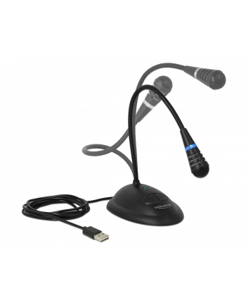 DeLOCK USB gooseneck microphone (black)