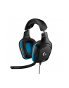 Logitech G432 Gaming Headset (black / blue) - nr 124