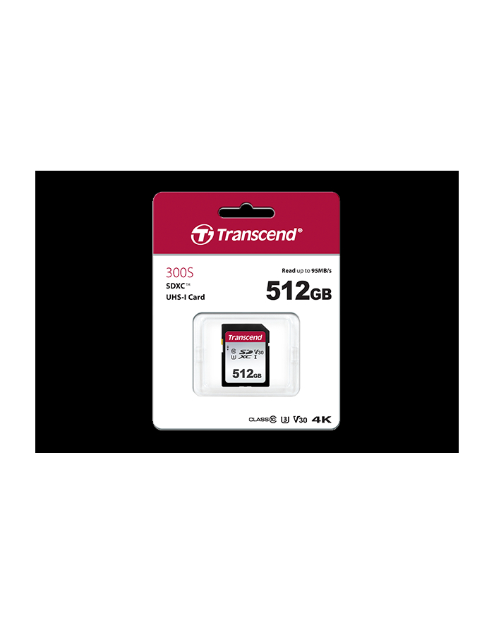 Transcend 300S - 512 GB, memory card (UHS-I U3, Class 10, V30) główny