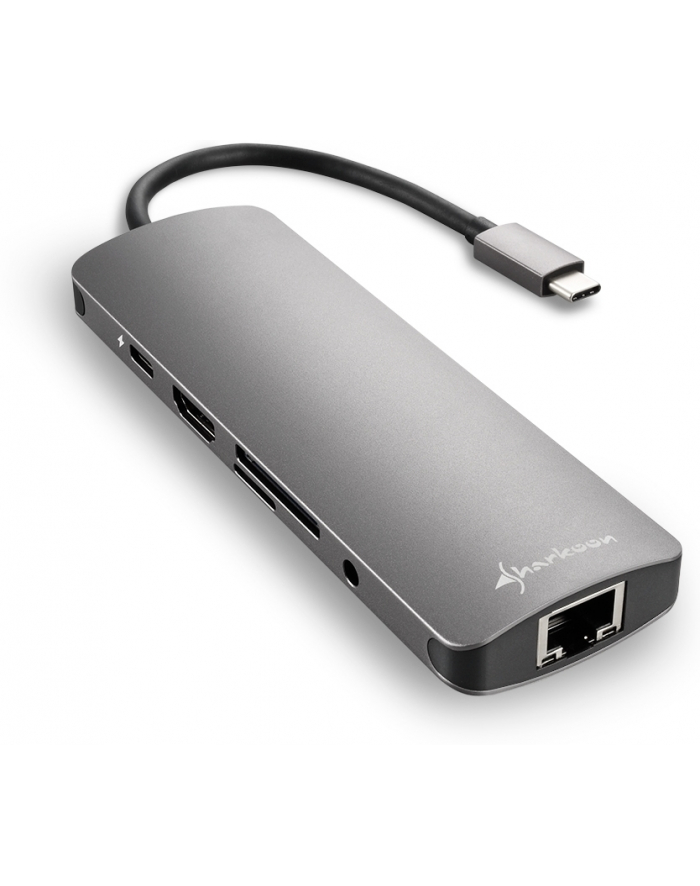 Sharkoon USB 3.0 Type C Combo Adapter - dark grey główny