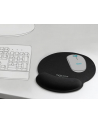 DeLOCK Ergonomic mouse pad with gel wrist rest (black) - nr 18