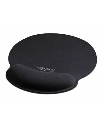 DeLOCK Ergonomic mouse pad with gel wrist rest (black)