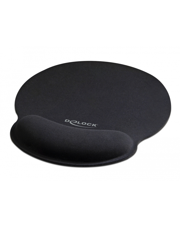 DeLOCK Ergonomic mouse pad with gel wrist rest (black) główny