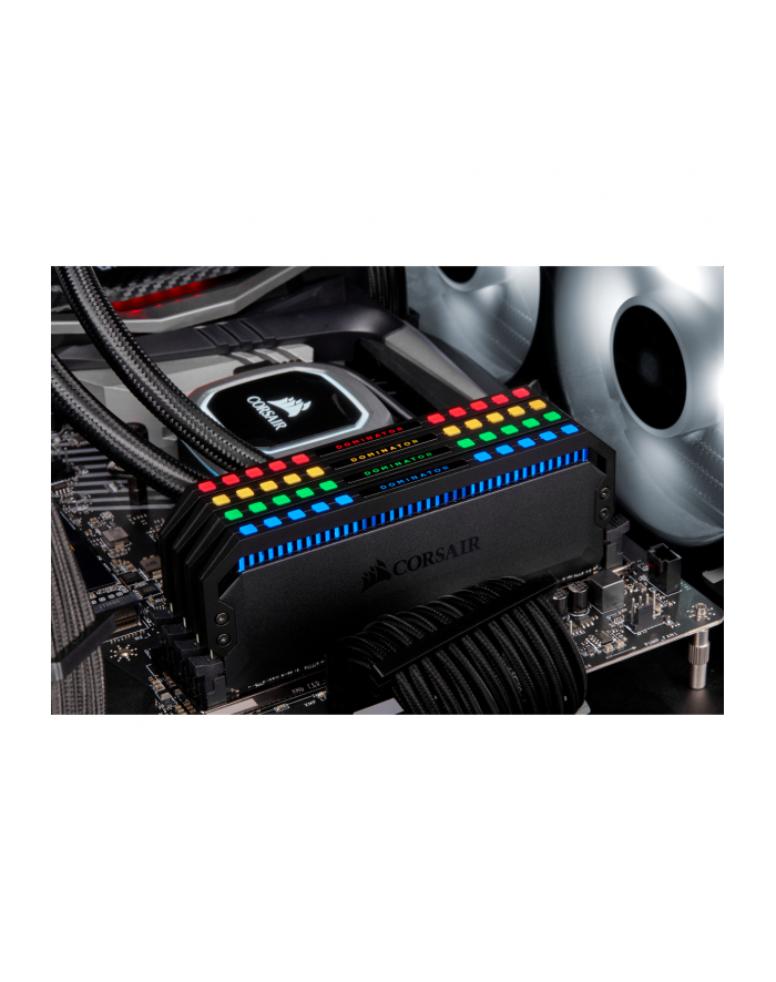 Corsair DDR4 - 16 GB - 3466-CL 16 - Dual Kit - Dominator Platinum RGB - black, CMT16GX4M2C3466C16 główny