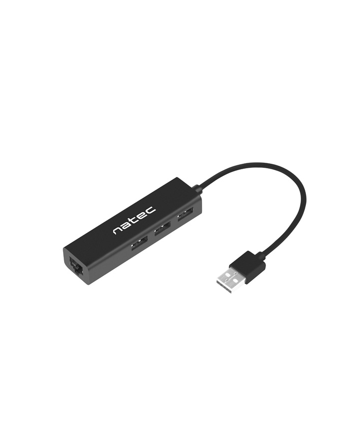 natec Hub USB Dragonfly 3 porty USB 2.0 + RJ45 główny