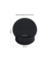 DeLOCK Ergonomic mouse pad with gel wrist rest (black) - nr 19