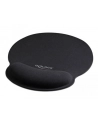 DeLOCK Ergonomic mouse pad with gel wrist rest (black) - nr 27