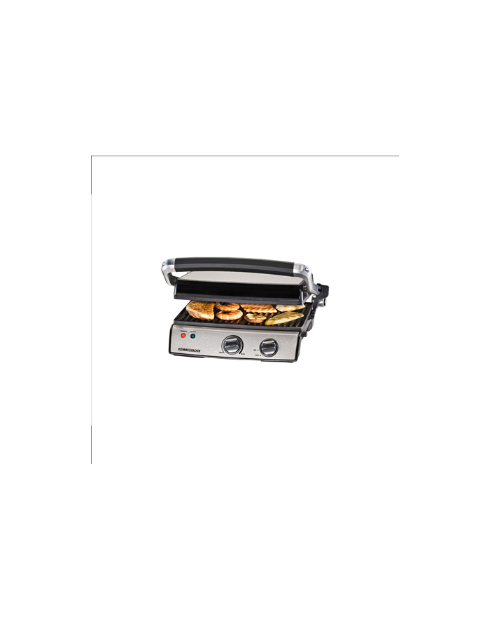 Rommelsbacher Contact grill KG 2020 (stainless steel / black, 2,000 watts) główny