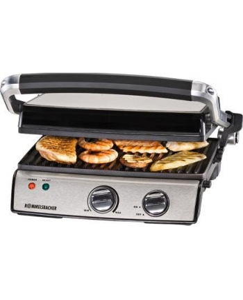 Rommelsbacher Contact grill KG 2020 (stainless steel / black, 2,000 watts)