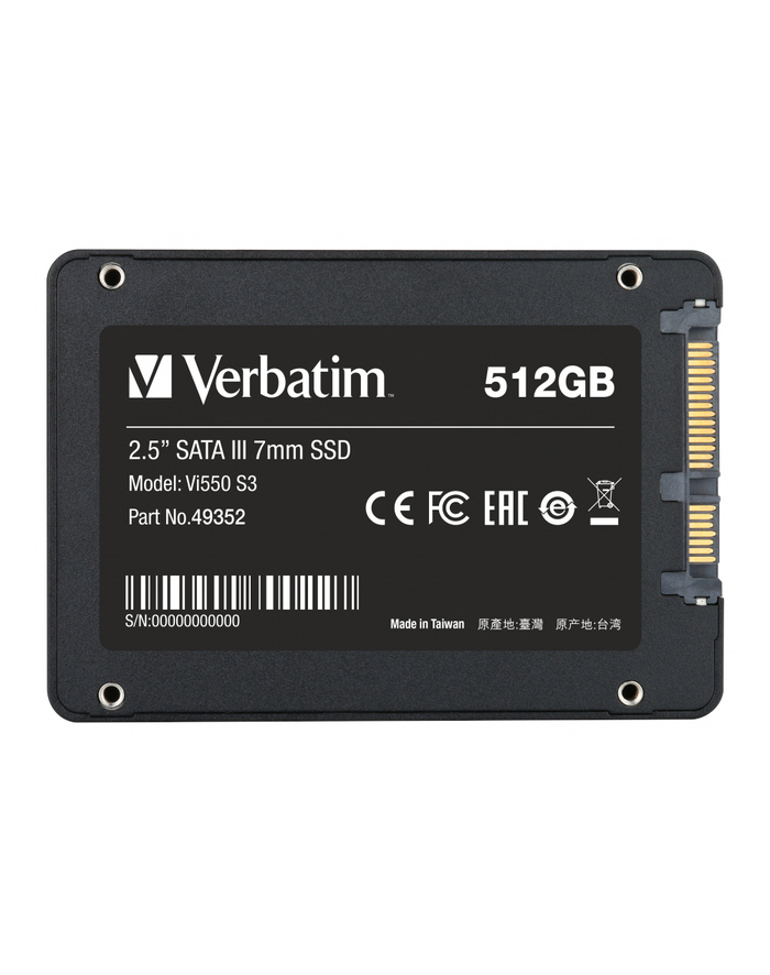 Verbatim Vi550 S3 512 GB - SATA - 2.5  - black główny