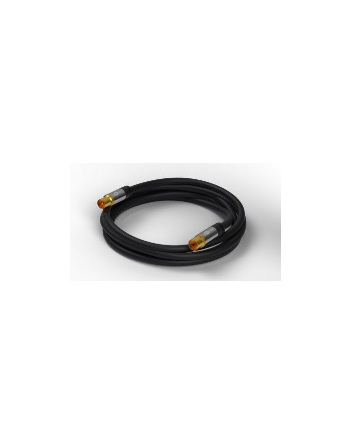 goobay TV antenna cable 135dB black 3m -4x shielded główny
