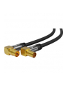 goobay TV antenna cable 135dB 90 ° black 5m -4x shielded - nr 1