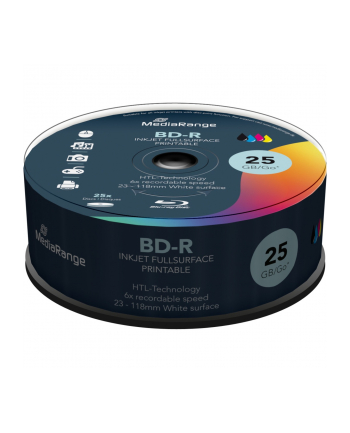 Mediarange BD-R 25 GB Blu-ray blanks (6 times, 25 pieces)