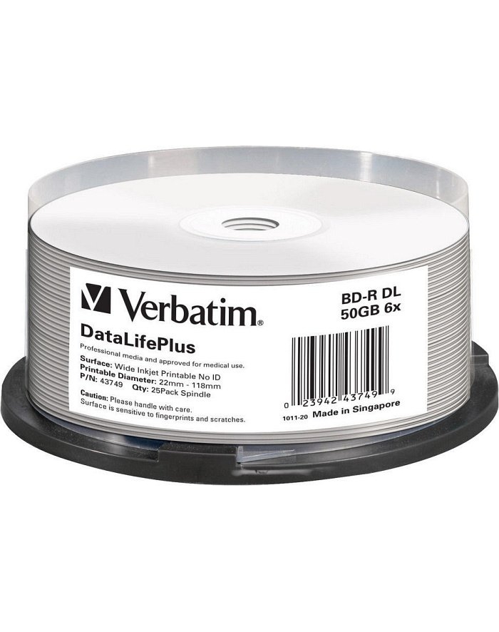 Verbatim M-DISC BD-R 6x 50 GB Blu-ray blanks (6 times, 25 pieces, printable) główny