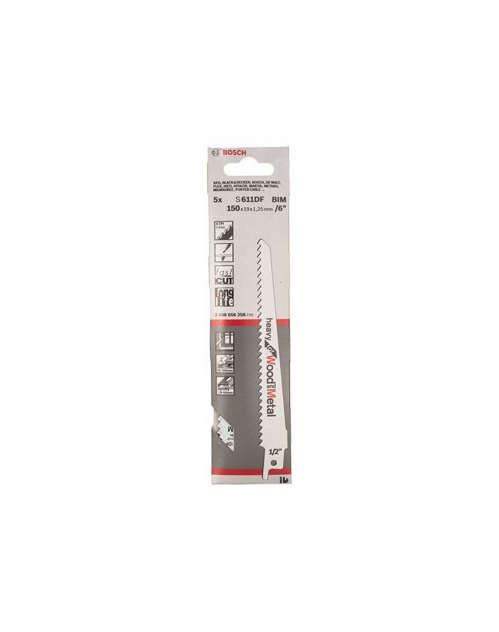 bosch powertools Bosch 5 Foxtail Saw Bl. S 611 DF - 2608656258 główny