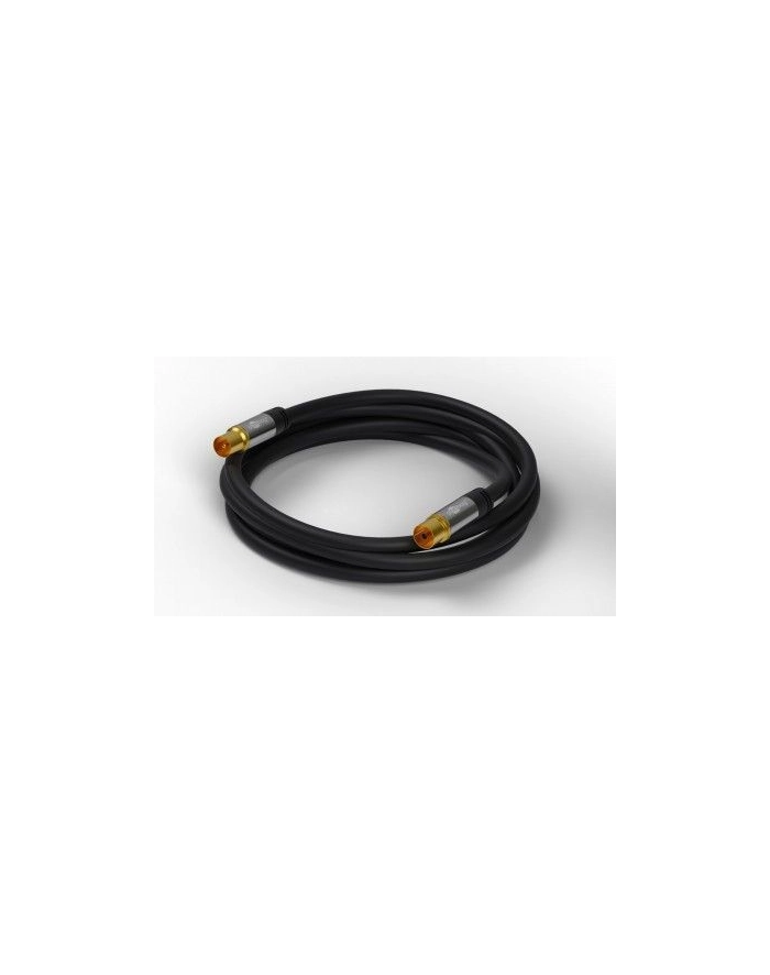 goobay TV antenna cable 135dB black 3m -4x shielded główny