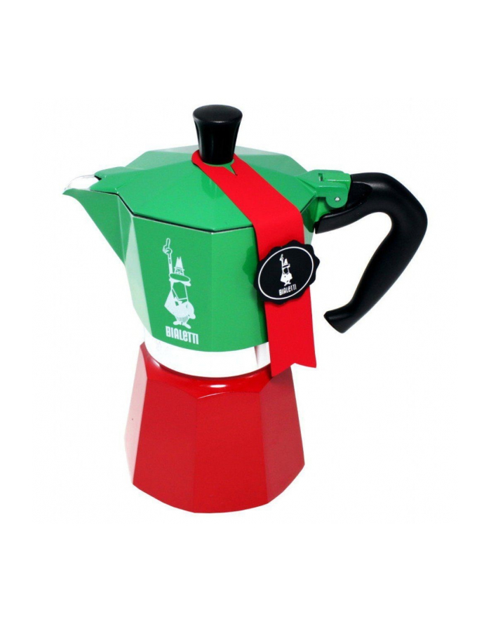Bialetti Moka Express Tricolore, espresso machine (green / red, 6 cups) główny