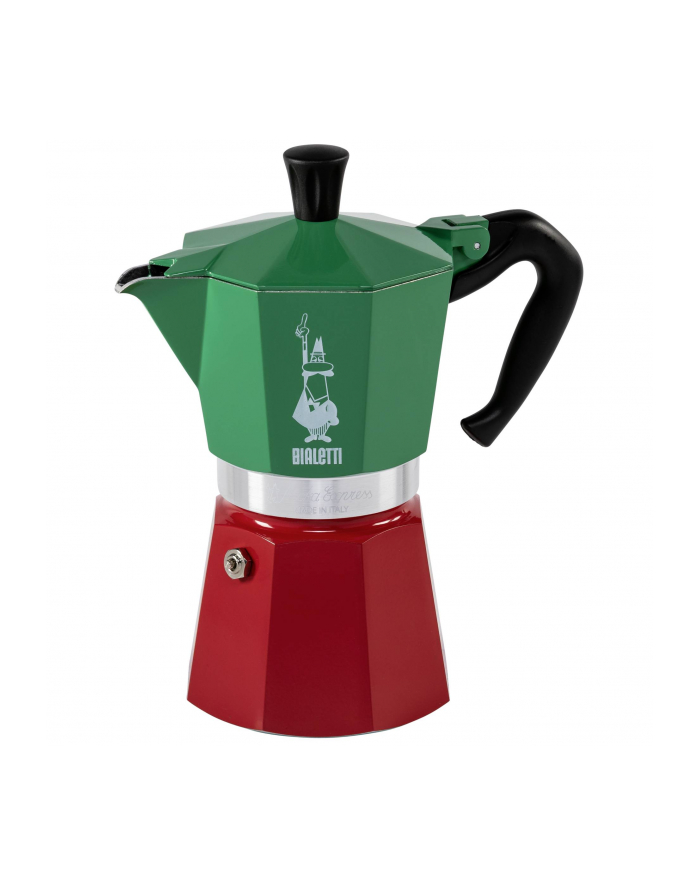Bialetti Moka Express Tricolore, espresso machine (green / red, 6 cups) główny