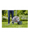 GARDENA Hose Trolley Aquaroll M Easy Set metal, hose wagon (gray / silver) - nr 15