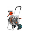 GARDENA Hose Trolley Aquaroll M Easy Set metal, hose wagon (gray / silver) - nr 7