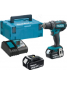 Makita cordless drill DDF482RFJ, 18 Volt (blue / black, MAKPAC size 2, 2x Li-ion battery pack 3.0Ah) - nr 12