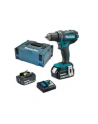 Makita cordless drill DDF482RFJ, 18 Volt (blue / black, MAKPAC size 2, 2x Li-ion battery pack 3.0Ah) - nr 13