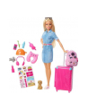 Barbie travel doll (blond) and accessories - FWV25 - nr 1