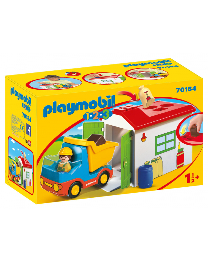 Playmobil Truck with sorting garage - 70184 główny