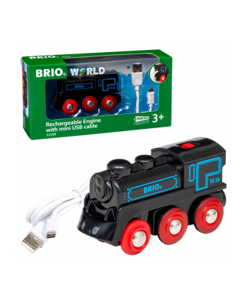 BRIO Black Battery Locomotive with Mini-USB - 59900