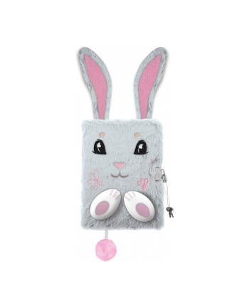 majewski Pamiętnik z kłódką 3D włochacz A5 96k grey Bunny