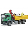 bruder MAN TGS wywrotka z żurawiem i kontenerami do segregacji odpadów, recyklingu 03753 - nr 3