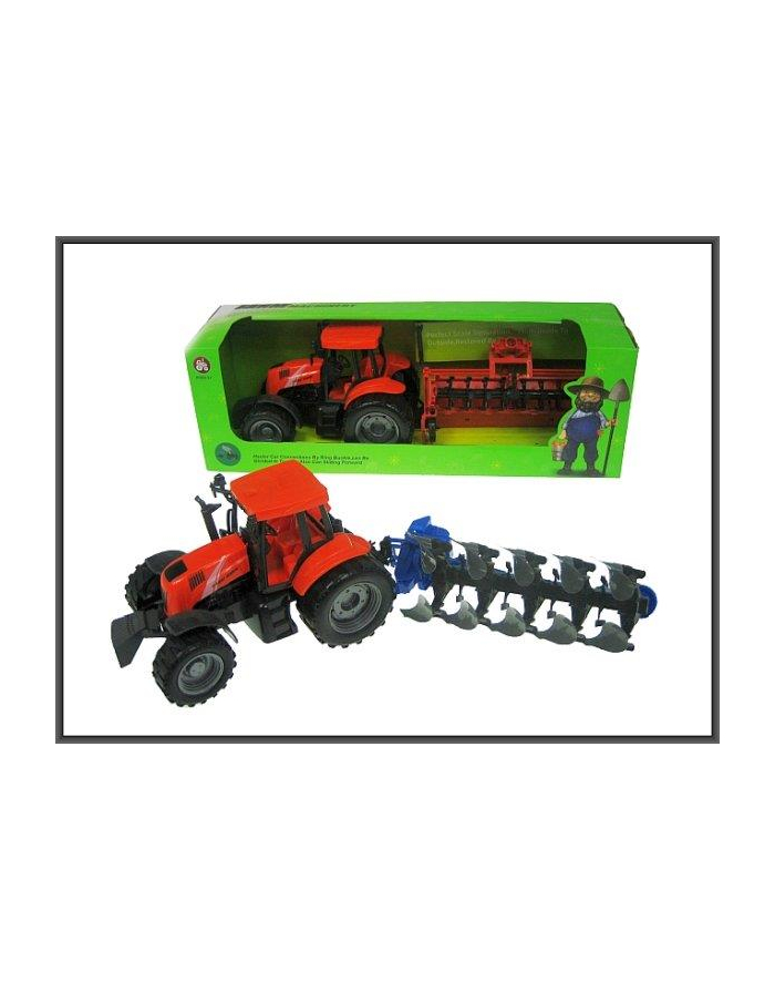 Traktor z maszyną 43cm 2 rodzaje pług, rozdrabniacz w pud. HIPO główny