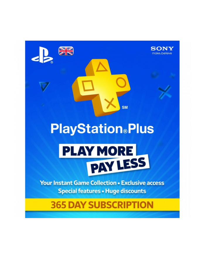 sony PlayStation Plus Card 365 Days 9261537 główny