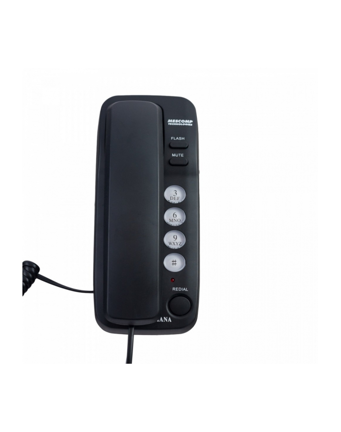 mesmed Telefon stacjonarny Mescomp MT 518 Diana czarna główny