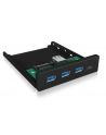 ICY BOX IB-HUB1418-i3, front panel (black, 3x USB 3.0 Type-A, 1x USB Type-C) - nr 8