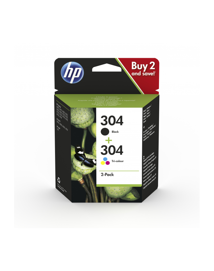 HP ink pack of 2 no. 304 (3JB05AE) główny