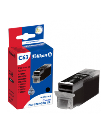 Pelikan ink pigment black C63 (4,111,739) (compatible with Canon CLI-570PGBK XL)