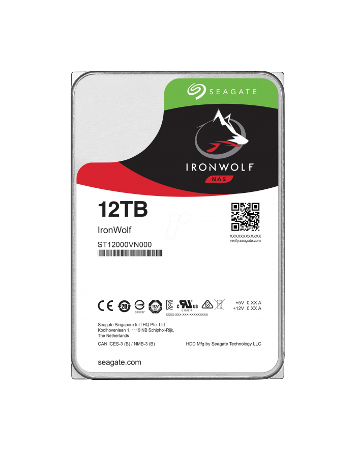 Seagate Ironwolf 12 TB, HDD (SATA 6 Gb / s, 3.5 '') główny