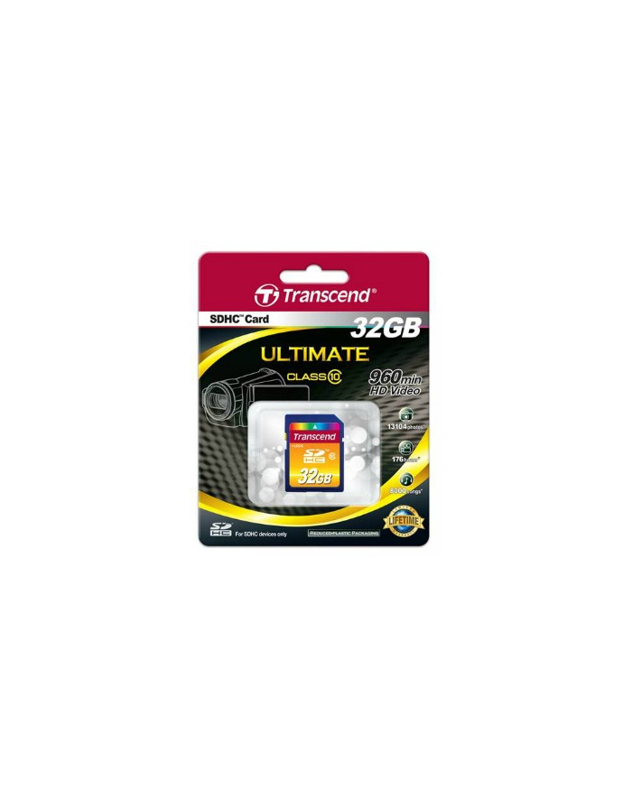 Transcend Class 10 32 GB SDHC memory card (black, Class 10) główny